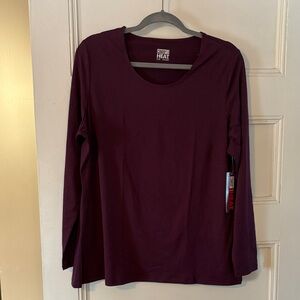 32 Degrees Heat Women's Deep Purple Long Sleeve Top
